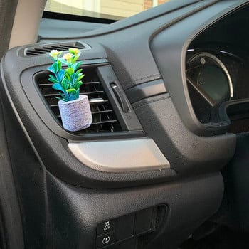 3D Artificial Plants Shape Ароматерапевтичен отдушник Car Love Air Stone Парфюм Car Diffuser Парфюм Clip Автомобилни интериорни аксесоари