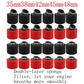 Σύστημα φίλτρου αέρα υψηλής ροής Καθαριστικό σφουγγάρι με σφιγκτήρα 110cc 125cc 150cc 250cc Pit Bike Pitbike Moped Dirt Pit Bike Scooter