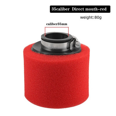 Σύστημα φίλτρου αέρα υψηλής ροής Καθαριστικό σφουγγάρι με σφιγκτήρα 110cc 125cc 150cc 250cc Pit Bike Pitbike Moped Dirt Pit Bike Scooter