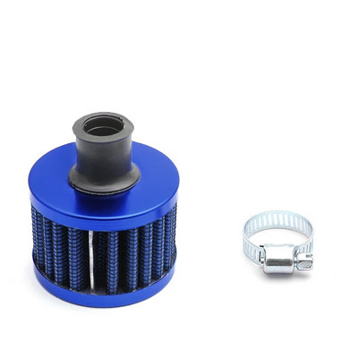 Gaisa filtrs Motociklam 12 mm mini filtra ventilators augstas plūsmas gaisa ieplūdes turbo kartera ventilācijas pārsega veiktspējas filtrs automašīnu Moto