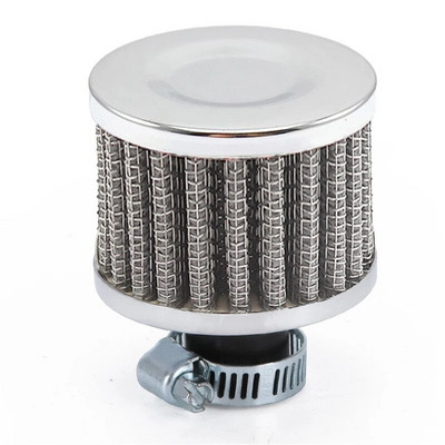 Gaisa filtrs Motociklam 12 mm mini filtra ventilators augstas plūsmas gaisa ieplūdes turbo kartera ventilācijas pārsega veiktspējas filtrs automašīnu Moto