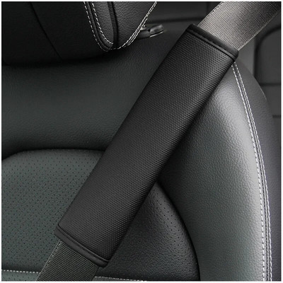 Car Seat Belt Cover PU Leather Safety Belt Shoulder Pad Cover 5 Colors Breathable Protection Auto Interior Accessories