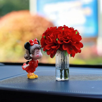 Χαριτωμένη μυρωδιά λουλουδιών Ζευγάρι Διακοσμητικά Αυτοκινήτων Διακοσμητικά Εσωτερικά Αυτοκινήτων Κεντρική Κονσόλα Διακοσμητικά Gadgets για γυναίκες Αξεσουάρ αυτοκινήτου