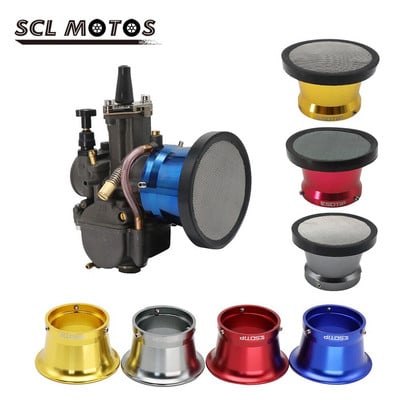 SCL MOTOS Új 50 mm-es motorkerékpár-alkatrészek légszűrő csésze szélkürt kupa gumiháló PWK21 24 26 28 30 mm-es PE28 30 mm-es karburátorhoz