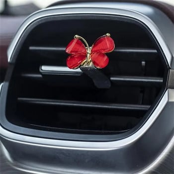 Butterfly Car Air Outlet Perfume Creative Car Perfume Car Air Conditioning Mouth Perfume Clip Car Aromatherapy Car Accessories