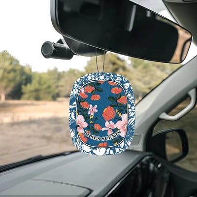 New 1PCS Car Fragrance Piece Car Aromatherapy Car Solid Jewelry Deodorant Fragrance Paper Hanging Piece