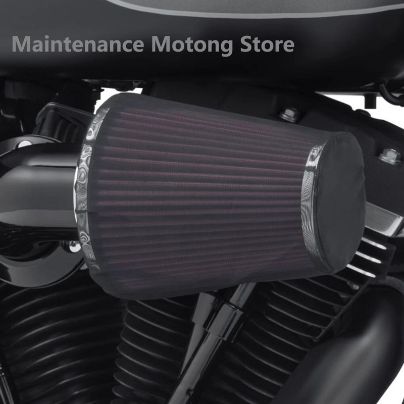 Motocikla gaisa filtrs Heavy Breather lietus zeķes melns aizsargapvalks Harley gaisa tīrītāja komplektiem XL 1200 Touring Softail Dyna