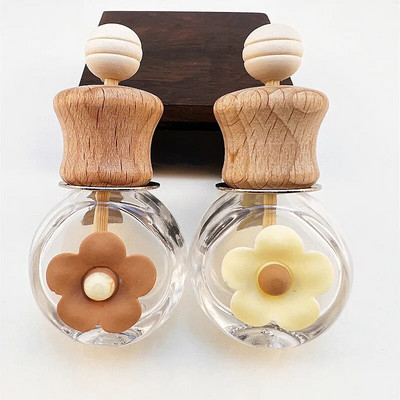 Cartoon Auto Otvor za zrak Bočica parfema Auto Bočica za aromaterapiju Drvena slatka bočica eteričnog ulja Automobil Slatki ukrasni dodaci