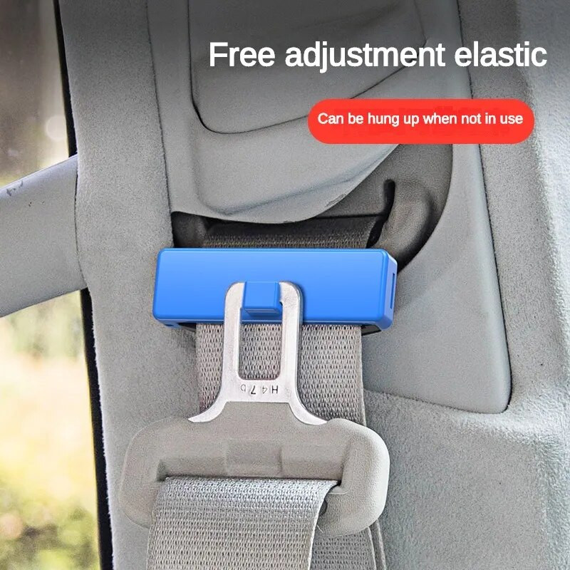 2 gab. Regulējamas automašīnas drošības jostas, turētājs aizbāznis, sprādzes skava, pārnēsājama transportlīdzekļa drošības josta CLIP automašīna