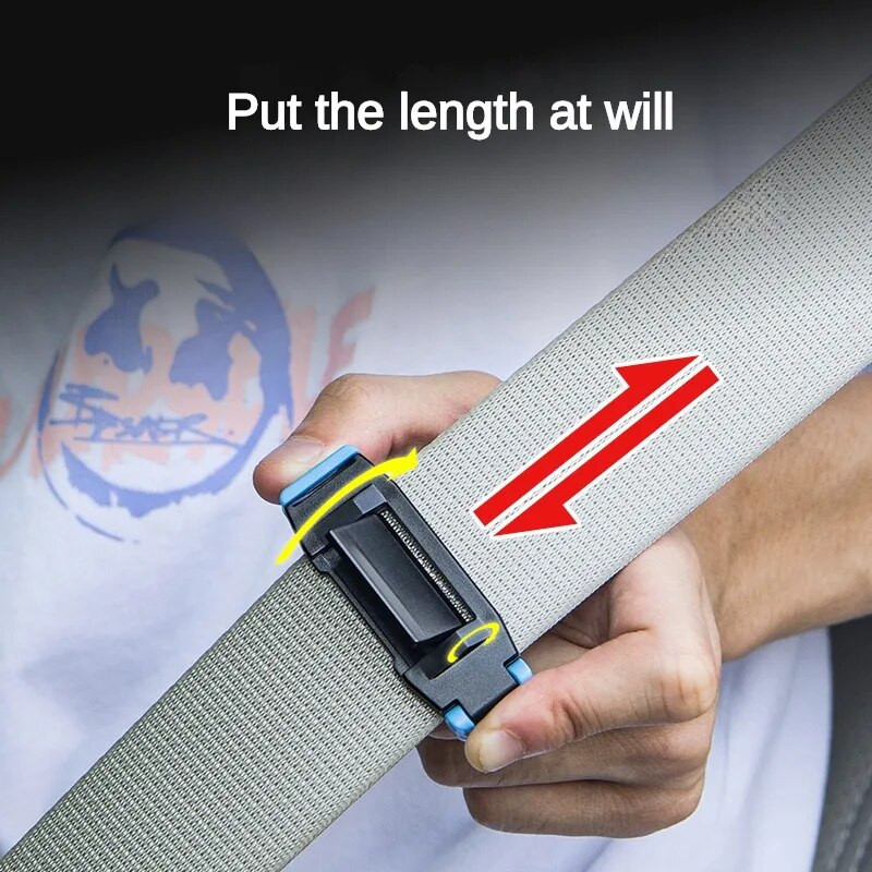 2 gab. Regulējamas automašīnas drošības jostas, turētājs aizbāznis, sprādzes skava, pārnēsājama transportlīdzekļa drošības josta CLIP automašīna