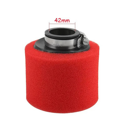 Filtru de aer 35/38/40/42/45/48/50mm Negru/Roșu Filtru cu burete dublu de curățare Off Road Motocicletă ATV Plaja Dirt Pit Bike Accesorii
