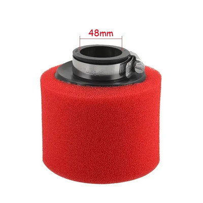 Filtru de aer 35/38/40/42/45/48/50mm Negru/Roșu Filtru cu burete dublu de curățare Off Road Motocicletă ATV Plaja Dirt Pit Bike Accesorii