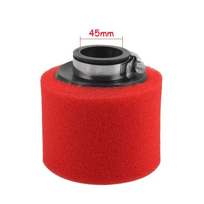 Filtru de aer 35/38/40/42/45/48/50mm Negru/Roșu Filtru cu burete dublu de curățare Off Road Motocicletă ATV Plaja Dirt Pit Bike Accesorii