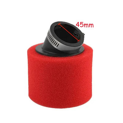 Filtru de aer 35/38/40/42/45/48/50mm Negru/Roșu Filtru cu burete dublu de curățare Off Road Motocicletă ATV Plaja Dirt Pit Bike Accesorii