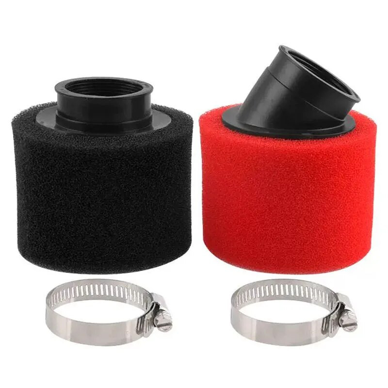 35/38/40/42/45/48/50 mm õhufilter must/punane topeltkäsnfiltri puhastusvahend maastikumootorratta ATV rannasõiduratta tarvikud