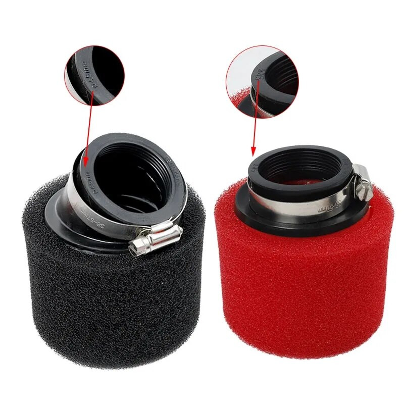35/38/40/42/45/48/50 mm õhufilter must/punane topeltkäsnfiltri puhastusvahend maastikumootorratta ATV rannasõiduratta tarvikud
