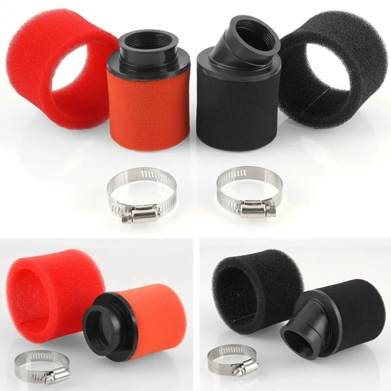 35/38/40/42/45/48/50 mm õhufilter must/punane topeltkäsnfiltri puhastusvahend maastikumootorratta ATV rannasõiduratta tarvikud