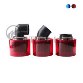 Universālie motocikla 35 mm gaisa filtri, taisni izliekti taisnā leņķa tīrītājs, necaurlaidīgs ATV motorollera bedres netīrumu velosipēda piederumiem