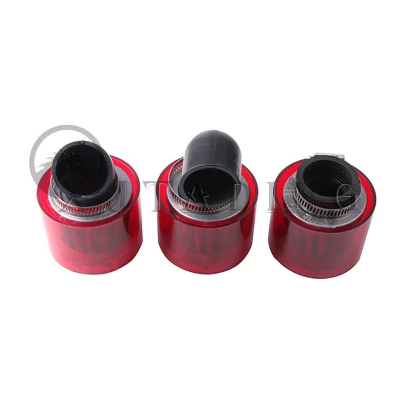 Universālie motocikla 35 mm gaisa filtri, taisni izliekti taisnā leņķa tīrītājs, necaurlaidīgs ATV motorollera bedres netīrumu velosipēda piederumiem