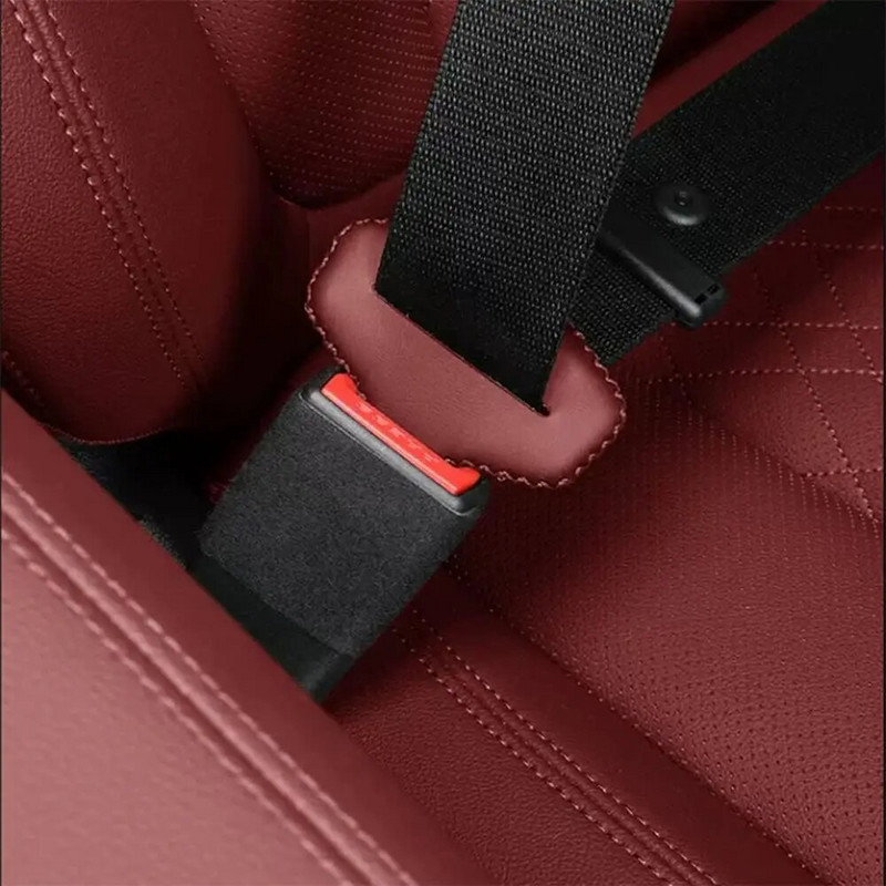 Husă de lux pentru suport pentru centura de siguranță, cusut manual pur, teaca din piele pentru centura de siguranță din piele din fibre artificiale