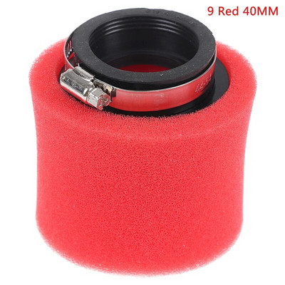 Must ja punane sirge kaela vahtplastist õhufilter 36mm 39mm 40mm 42mm 46mm 50mm käsnapuhastusvahend mopeed-tõukeratas, mustusauk, mootorratas