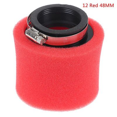 Must ja punane sirge kaela vahtplastist õhufilter 36mm 39mm 40mm 42mm 46mm 50mm käsnapuhastusvahend mopeed-tõukeratas, mustusauk, mootorratas