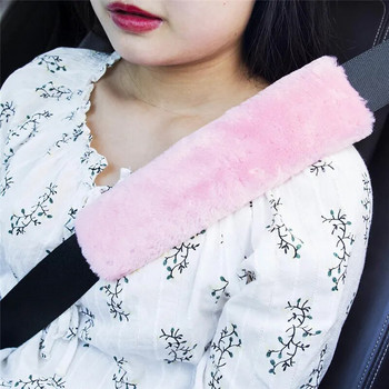 1 Ζεύγος Κάλυμμα ζώνης αυτοκινήτου Σετ κάλυμμα καθίσματος αυτοκινήτου για γυναίκες Ασφάλεια μωρού 9 Χρώματα Ροζ Αξεσουάρ αυτοκινήτου Εσωτερικό Μαλακό κάλυμμα ζώνης ασφαλείας