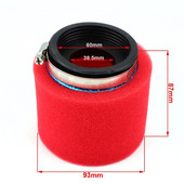 1 gab Motocikla taisnās putu gaisa filtrs 60 mm sūkļa tīrītājs, kas piemērots mopēda motorollera netīrumu bedres motocikla piederumiem
