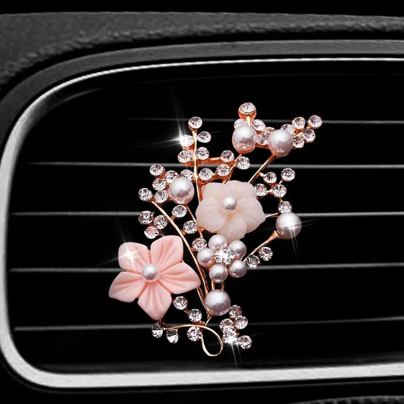 Plum blossom Style auto gaisa atsvaidzinātājs smaržu pudeles difuzors automašīnā auto Gaisa kondicioniera izplūdes ventilācijas gaiss Smaržu klips
