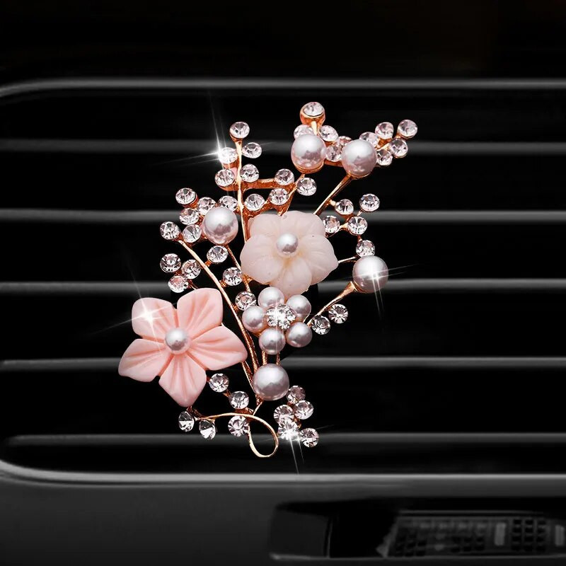 Plum blossom Style auto gaisa atsvaidzinātājs smaržu pudeles difuzors automašīnā auto Gaisa kondicioniera izplūdes ventilācijas gaiss Smaržu klips