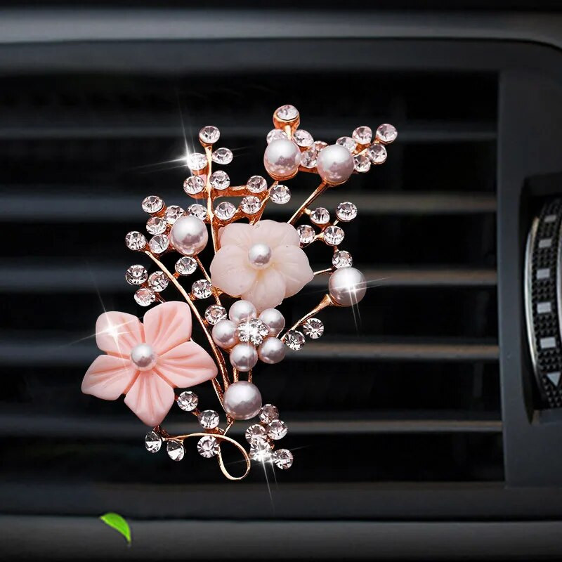 Plum blossom Style auto gaisa atsvaidzinātājs smaržu pudeles difuzors automašīnā auto Gaisa kondicioniera izplūdes ventilācijas gaiss Smaržu klips