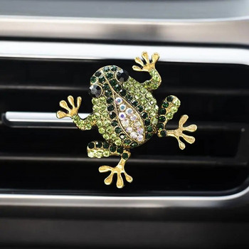 Κλιπ εξαερισμού διαχύτη αυτοκινήτου Rhinestone Frog Diffuser Άρωμα Αποσμητικό αέρα Κλιπ μακράς διαρκείας άρωμα Εργαλείο διακόσμησης εσωτερικού χώρου για SUV RV