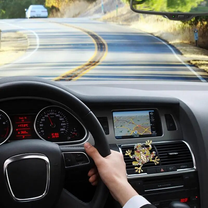 Κλιπ εξαερισμού διαχύτη αυτοκινήτου Rhinestone Frog Diffuser Άρωμα Αποσμητικό αέρα Κλιπ μακράς διαρκείας άρωμα Εργαλείο διακόσμησης εσωτερικού χώρου για SUV RV
