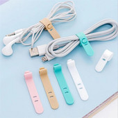 4 τεμ./παρτίδα Silica Gel Cable Winder Earphone Protector Αξεσουάρ USB θήκης τηλεφώνου Πακέτο Organizers Creative Travel Accessories