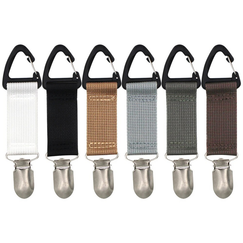 Seljakotiklambrid Universaalne kaasaskantav mütsihoidja klamber lõuend Kergekaalulised hoiutarvikud Reisimiseks õues praktilised vidinad