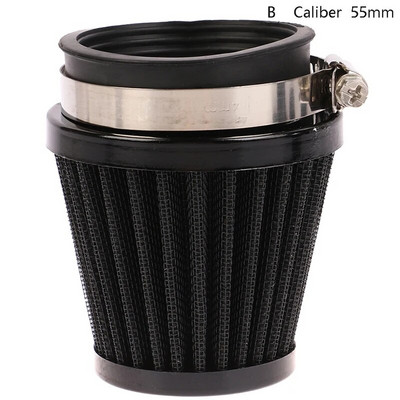 Filtru de aer pentru motocicleta 35/38/42/45/50/55/58mm Potrivire universală pentru 50cc 110cc 125cc 140cc Motocicletă ATV Scooter Pit Dirt Bike