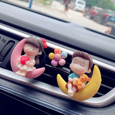 Δώρο για την Ημέρα του Αγίου Βαλεντίνου Couple Car Air Vent Freshener Perfume Clip Aromas Diffuser Decor Κλιματισμός Κλιπ αρώματος Flavoring