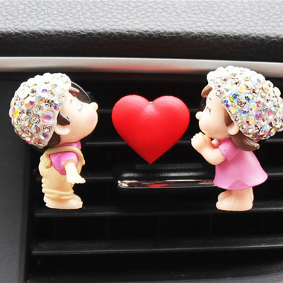Δώρο για την Ημέρα του Αγίου Βαλεντίνου Couple Car Air Vent Freshener Perfume Clip Aromas Diffuser Decor Κλιματισμός Κλιπ αρώματος Flavoring