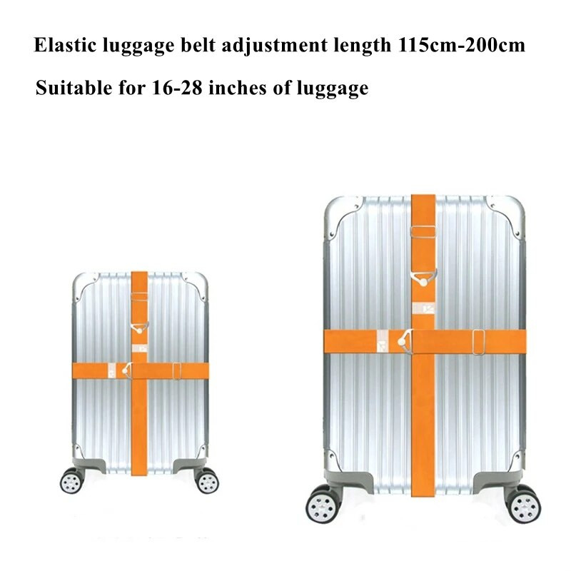 1tk Reguleeritav pagasirihm Ristvöö pakkimine reisikohver Nailonlukuga pannal rihm pagasirihmad matkakoti tarvikud