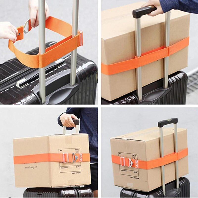 1tk Reguleeritav pagasirihm Ristvöö pakkimine reisikohver Nailonlukuga pannal rihm pagasirihmad matkakoti tarvikud