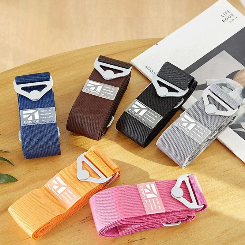 1tk Reguleeritav pagasirihm Ristvöö pakkimine reisikohver Nailonlukuga pannal rihm pagasirihmad matkakoti tarvikud