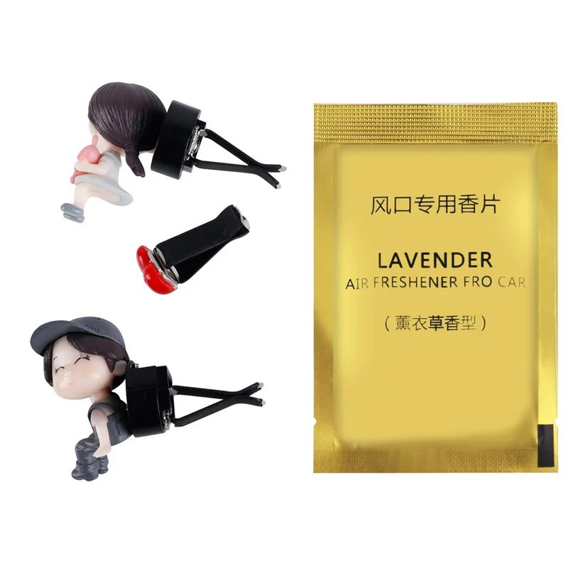 Karikatūra Pāri Automašīnu smaržu klipsis Jauki zēns Meitene Mīļotāji Gaisa izvads Aromterapijas klipi Auto salona apdares aksesuāri