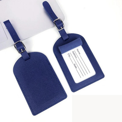 4/2/1Gb PU ādas apvelkams bagāžas birkas gaisma, mīksta vienkrāsaina lidmašīnas bagāžas zīme iekāpšanas karte Čemodāna birka Ceļojumu piederumi
