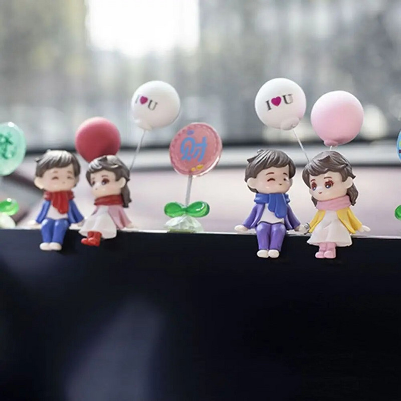 Autokaunistused Armsad koomiksipaarid Action Figuurid Kujukesed Õhupallide kujundus Autode sisustus Armatuurlaua sisustus Autotarvikud