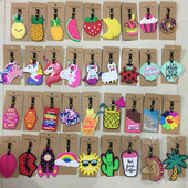 Reisitarvikud Loominguline pagasi silt Loomade joonisfilm PVC silikageelist kohver ID aadressid hoidja pagasi pardale kaasaskantav silt