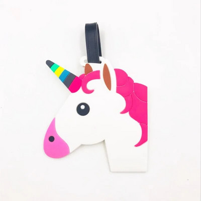 Reisitarvikud Loominguline pagasi silt Loomade joonisfilm PVC silikageelist kohver ID aadressid hoidja pagasi pardale kaasaskantav silt