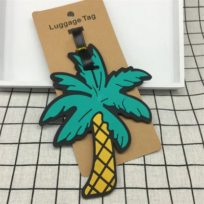 Reisitarvikud Loominguline pagasi silt Loomade joonisfilm PVC silikageelist kohver ID aadressid hoidja pagasi pardale kaasaskantav silt