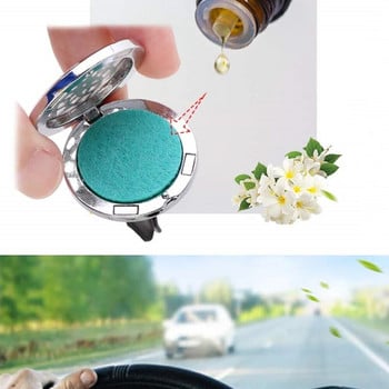 Ξαναγεμιζόμενο αποσμητικό αυτοκινήτου Κλιπ αρώματος διάχυσης μυρωδιάς Auto Vent Αιθέριο έλαιο Locket από ανοξείδωτο ατσάλι Εσωτερικά αξεσουάρ