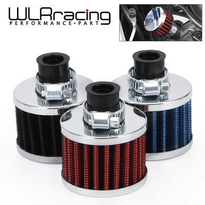 WLR — universāls 12 mm automašīnas gaisa filtrs motocikla aukstā gaisa ieplūdes augstas plūsmas kartera ventilācijas vāka mini gaisa filtriem AIT12