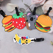 Ceļojumu piederumi Radoši bagāžas iekāpšanas birkas Bagāžas birkas Dzīvnieku karikatūra Silikagela čemodāna ID Adrešu turētājs Pārnēsājama etiķete